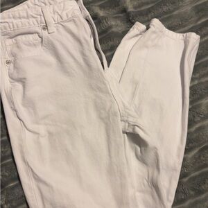 American Eagle Outfitters White Ankle Jeans